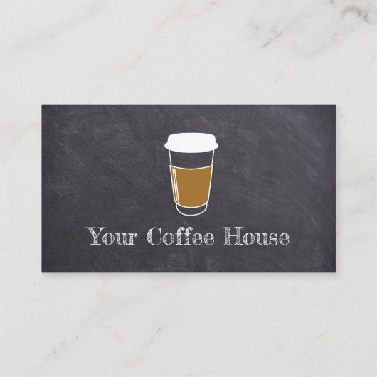 Einfaches Design Kostenlose Prämie Kaffeekarte Treuekarte (Vorderseite)