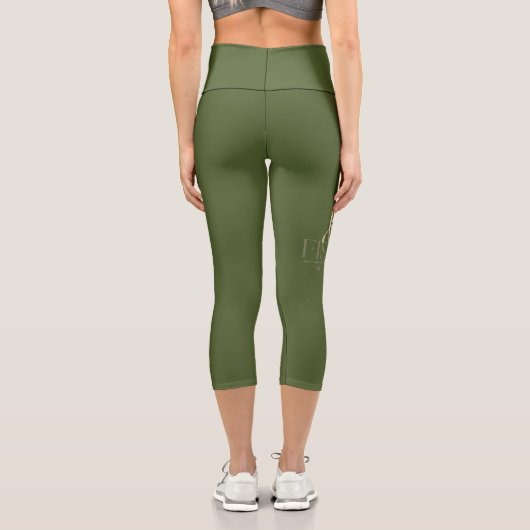 Einfaches Design | Liebe Capri Leggings (Rückseite)