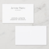 Einfaches Design Moderne Schlicht-modern Visitenkarte (Vorne/Hinten)