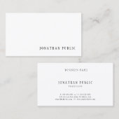 Einfaches Design Modernes Template Beruflich elega Visitenkarte (Vorne/Hinten)