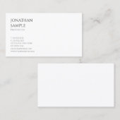 Einfaches Design Modernes, trendy Berufliches Temp Visitenkarte (Vorne/Hinten)