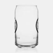 Einfaches Design, personalisiertes Logo Dosenglas (Rechts)