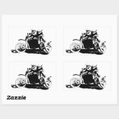 Einfaches Design Rechteckiger Aufkleber (Blatt)