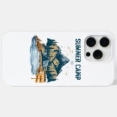 Einfaches Design Sommer Camp Case-Mate iPhone Hülle (Rückseite (Horizontal))