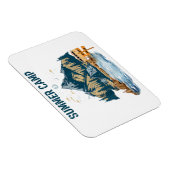 Einfaches Design Sommer Camp Magnet (Rechte Seite)