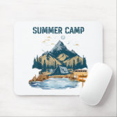Einfaches Design Sommer Camp Mousepad (Mit Mouse)