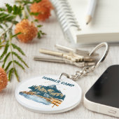 Einfaches Design Sommer Camp Schlüsselanhänger (Vorderseite rechts)