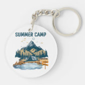 Einfaches Design Sommer Camp Schlüsselanhänger (Rückseite)