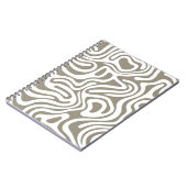Einfaches Design und elegantes abstraktes SpiralNo Notizblock (Linke Seite)