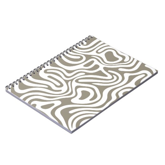 Einfaches Design und elegantes abstraktes SpiralNo Notizblock (Linke Seite)