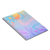 Einfaches Design und elegantes abstraktes SpiralNo Notizblock (Rechte Seite)