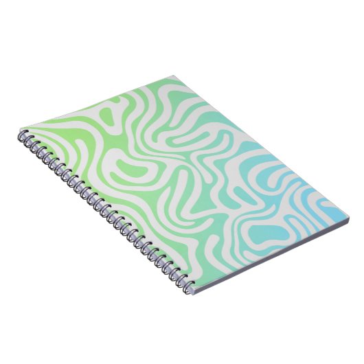 Einfaches Design und elegantes abstraktes SpiralNo Notizblock (Rechte Seite)