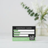 Einfaches Design, Visitenkarten Visitenkarte (Stehend Vorderseite)