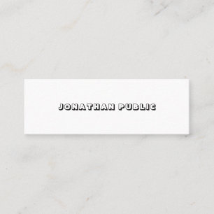 Einfaches Designtemplate Elegantes Minimalistische Mini Visitenkarte