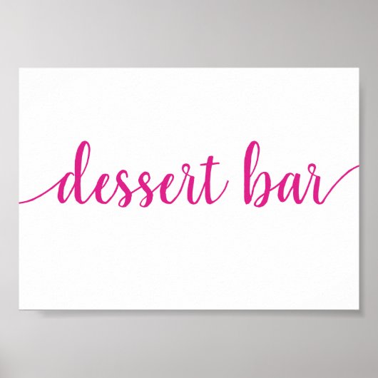 Einfaches Dessert Bar | Jedes Ereignis wird in Pin Poster (Vorne)