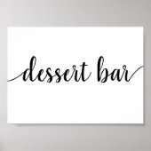 Einfaches Dessert Bar | Schwarzes Skript Jedes Ere Poster (Vorne)