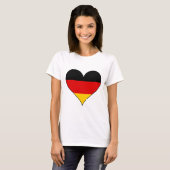 Einfaches Deutschland-Herz T-Shirt (Vorne ganz)
