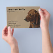 Einfaches Dog Walker Service-Geschäft Flyer (Handgriff)