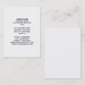 Einfaches Dokument 07 - Weiß Visitenkarte (Vorne/Hinten)