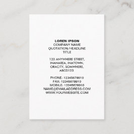 Einfaches Dokument 07 - Weiß Visitenkarte
