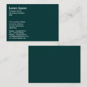 Einfaches Dokument - Dunkelgrün 003333 Visitenkarte (Vorne/Hinten)