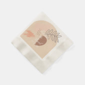 Einfaches Doppelbogen-Geometrisches-Erde-Formen-Mo Serviette (Ecke)