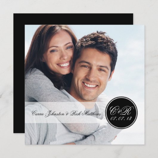 Einfaches doppeltes einladung (Vorne/Hinten)