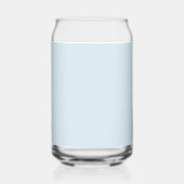 Einfaches drei Buchstaben blaues Monogramm Dosenglas (Rückseite)