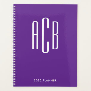 Einfaches drei-Buchstaben-Monogramm königliches Li Planer