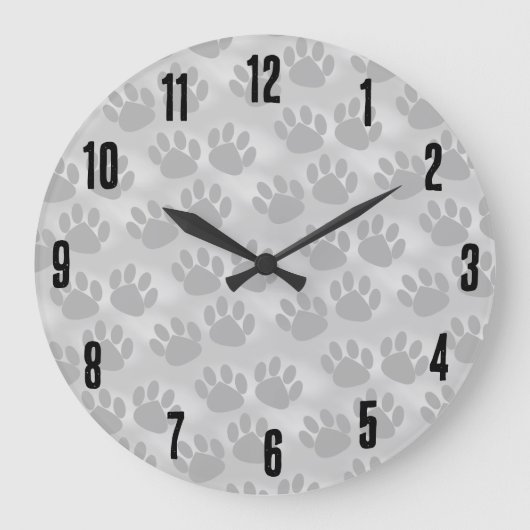 Einfaches Druckmuster Große Wanduhr (Vorderseite)