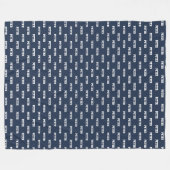 Einfaches, dunkelblaues, benutzerdefiniertes, wied fleecedecke (Vorderseite (Horizontal))