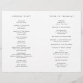 Einfaches dunkelgraues Monogramm-Elegant-Hochzeits (Rückseite)