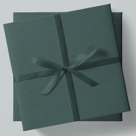 Einfaches dunkelgrünes Weihnachtsferien-Strickmust Geschenkpapier Set