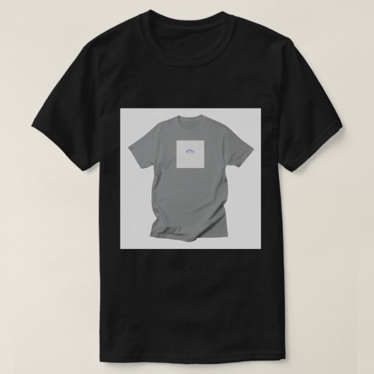 Einfaches dunkles T-Shirt (Design vorne)