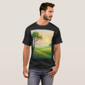 Einfaches dunkles T-Shirt (Vorne ganz)