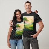 Einfaches dunkles T-Shirt (Unisex)