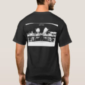 Einfaches dunkles T-Shirt (Rückseite)