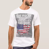 Einfaches dunkles T-Shirt – Freedom Job (Vorderseite)