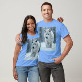 Einfaches dunkles T-Shirt für Herren (Unisex)