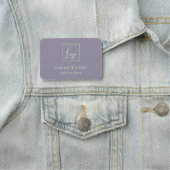 Einfaches Dusky Lilac Logo für die benutzerdefinie Namensschild (Beispiel)