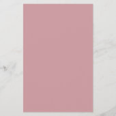 Einfaches Dusty-Rose-Menü Flyer (Hinten)