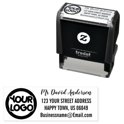 Einfaches E-Mail-Logo Permastempel (Beispiel)