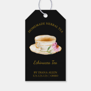 Einfaches Echinacea-Tee-Hängeschild  Geschenkanhänger