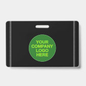 Einfaches, einfaches Portrait-Abzeichen für Mitarb Ausweis (Back)