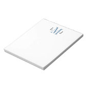 Einfaches Einfaches Schwarz-Blau-Notepad Notizblock (Rotiert)