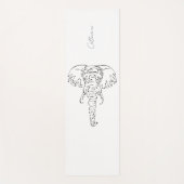 Einfaches Elefantendesign Anpassbare Yoga-Matte Yogamatte (Vorderseite)