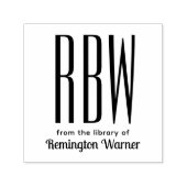 Einfaches Elegant 3 Anfangsbuchstaben Monogram #8D Permastempel (Design)