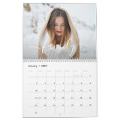 Einfaches Elegant Affirmations Family Foto Kalender (Jan 2027)