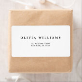 Einfaches Elegant | Classic Wedding Address Label (Insitu)