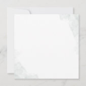 Einfaches Elegant Eukalyptus Grünes Brautparty Einladung (Rückseite)